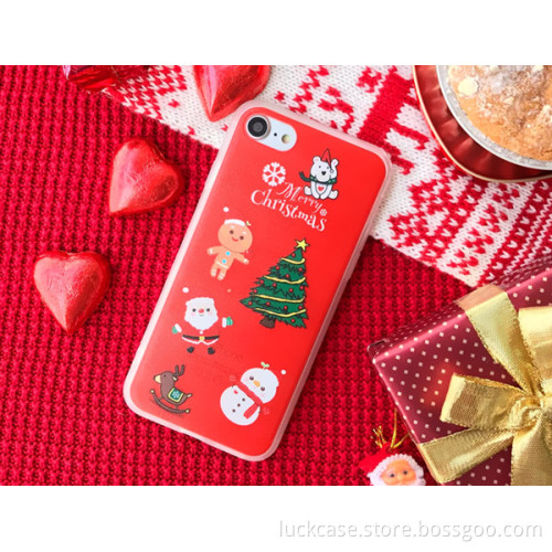 Wholesale Customized soft tpu christmas phone case,cellphone case For iPhone 7